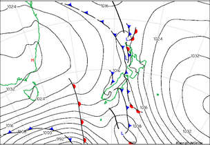 New Zealand Isobar Map